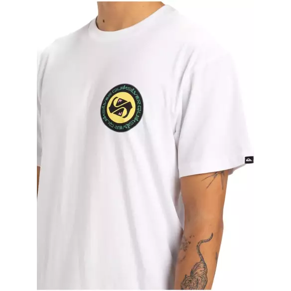 Tee Shirt quiksilver Circle Back White