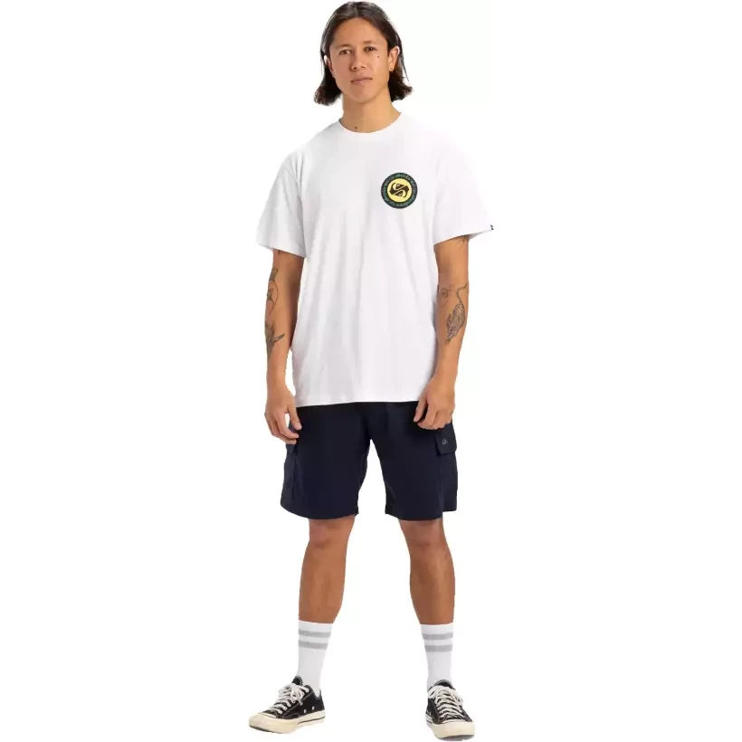 Tee Shirt quiksilver Circle Back White