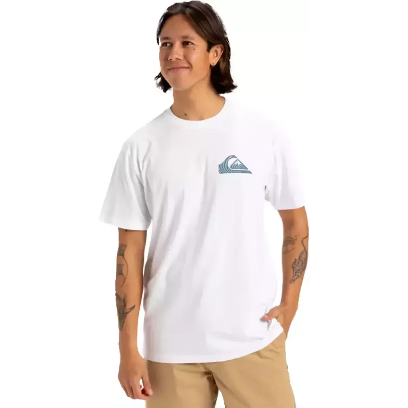 T-shirt Quiksilver Window Pane White
