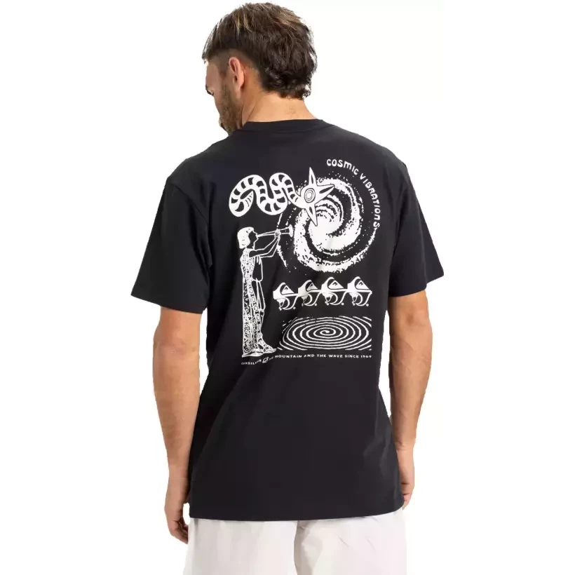Tee Shirt quiksilver Ev Cosmic Vibration black