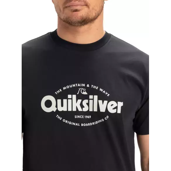 Tee Shirt quiksilver Ev Shape All Day Black