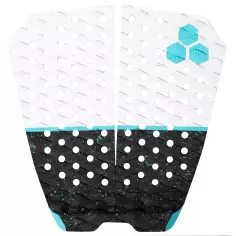 Pad de surf Channel Island Factor 2 pieces Flat Cyan Black