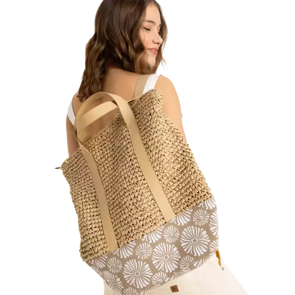 Strandtas Roxy Beach Lover Portobella tropical tile