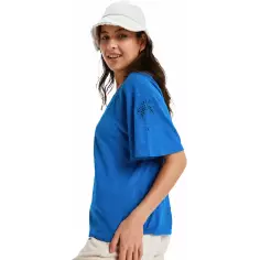 Camiseta Roxy Time For Palm Tree Dazzling Blue 2