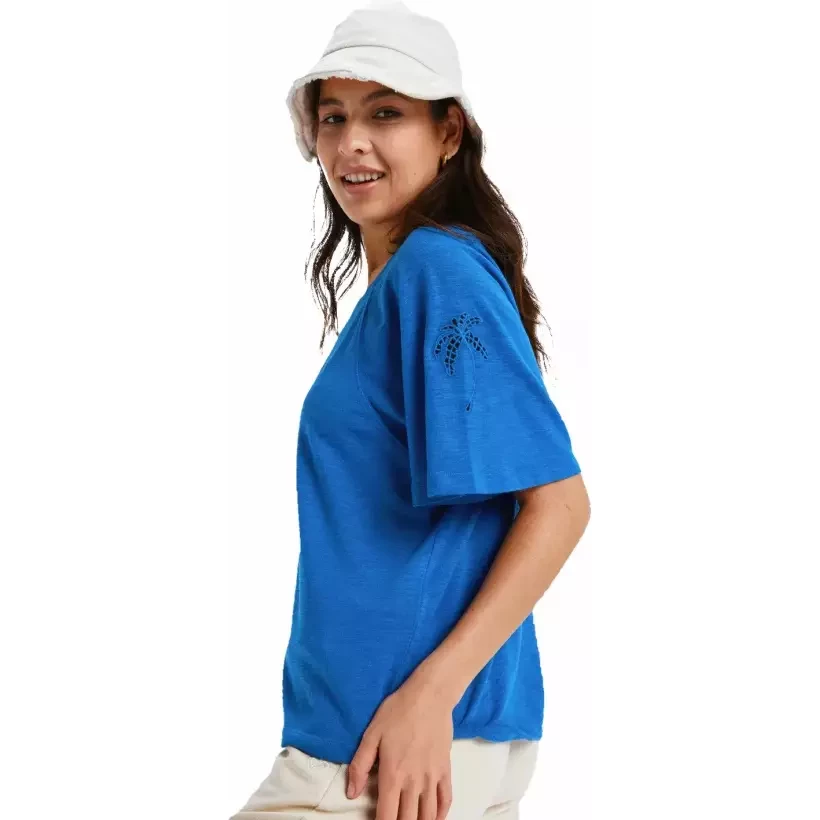 T-Shirt van Roxy Time For Palm Tree Dazzling Blue