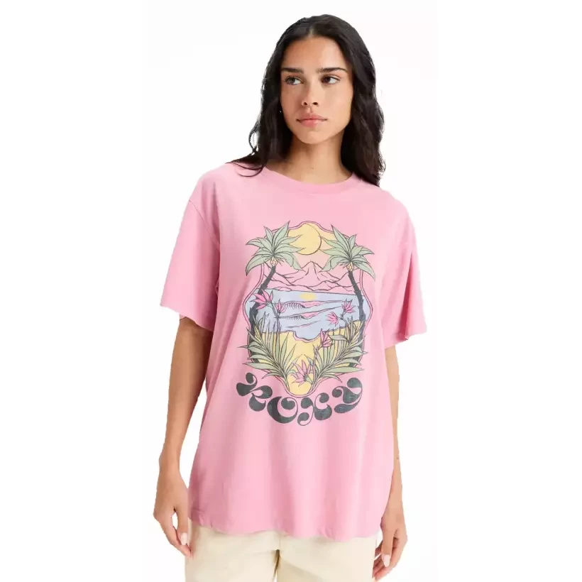 T-Shirt van Roxy Sunny Oversize Orchid Smoke
