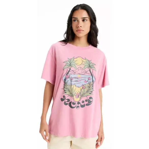 T-Shirt Roxy Sunny Oversize Orchid Smoke