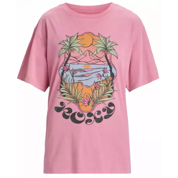 Camiseta Roxy Sunny Oversize Orchid Smoke