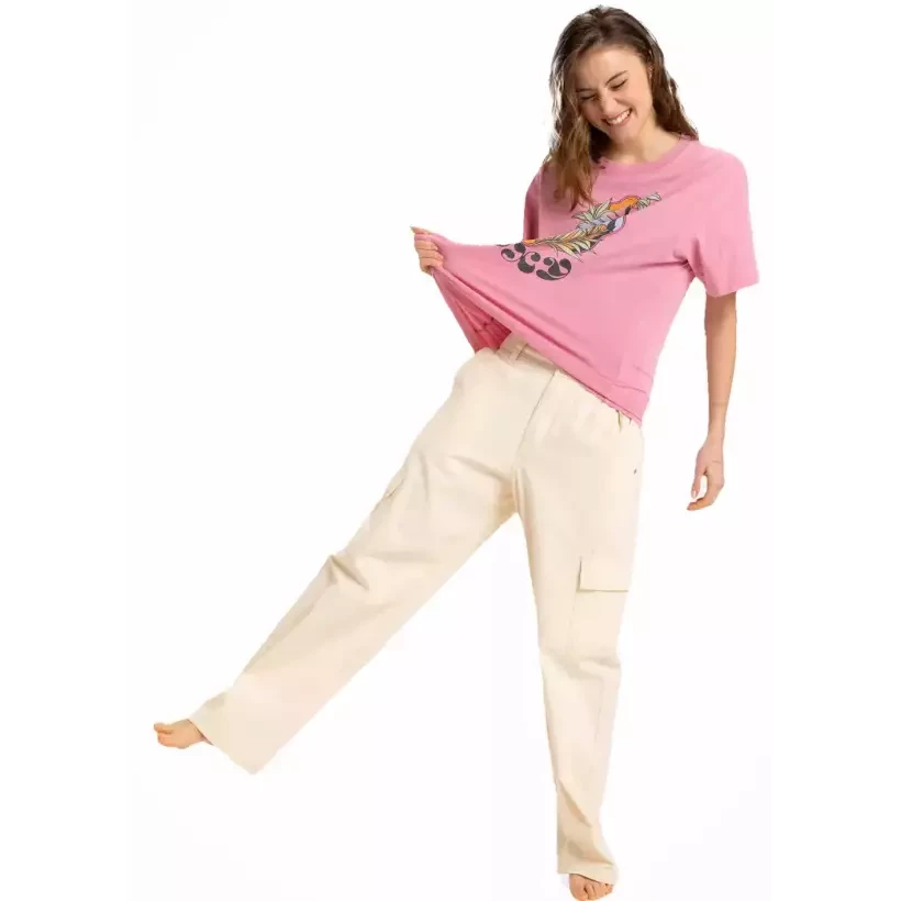 Camisa Roxy Sunny Oversize Orchid Smoke