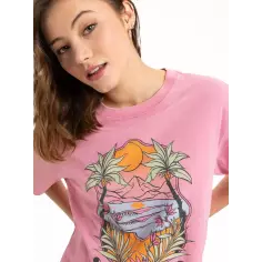 Camisa Roxy Sunny Oversize Orchid Smoke 2