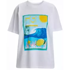 T-Shirt Roxy Atlas Bright White Fiji