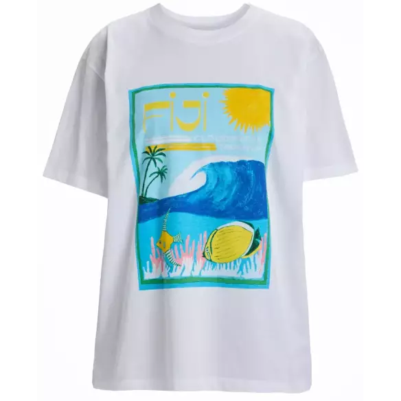 Camiseta Roxy Atlas Bright White Fiji