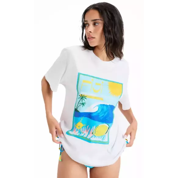 T-Shirt Roxy Atlas Bright White Fiji