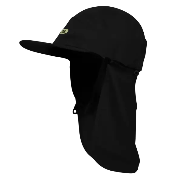 Cappuccio FCS Essential Surf Cap Legionnaire Hat Black/Eucalyptus