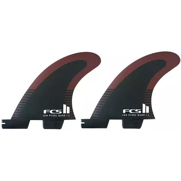 Ailerons de surf FCSII Jon Pyzel PC Quad Rear