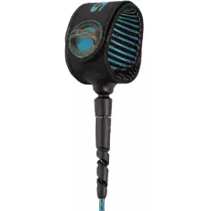 Leash de surf FCS Freedom Helix Comp Tranquil Blue/Black