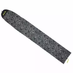 FCS Longboard Stretch Cover Monogram Coal/Lime