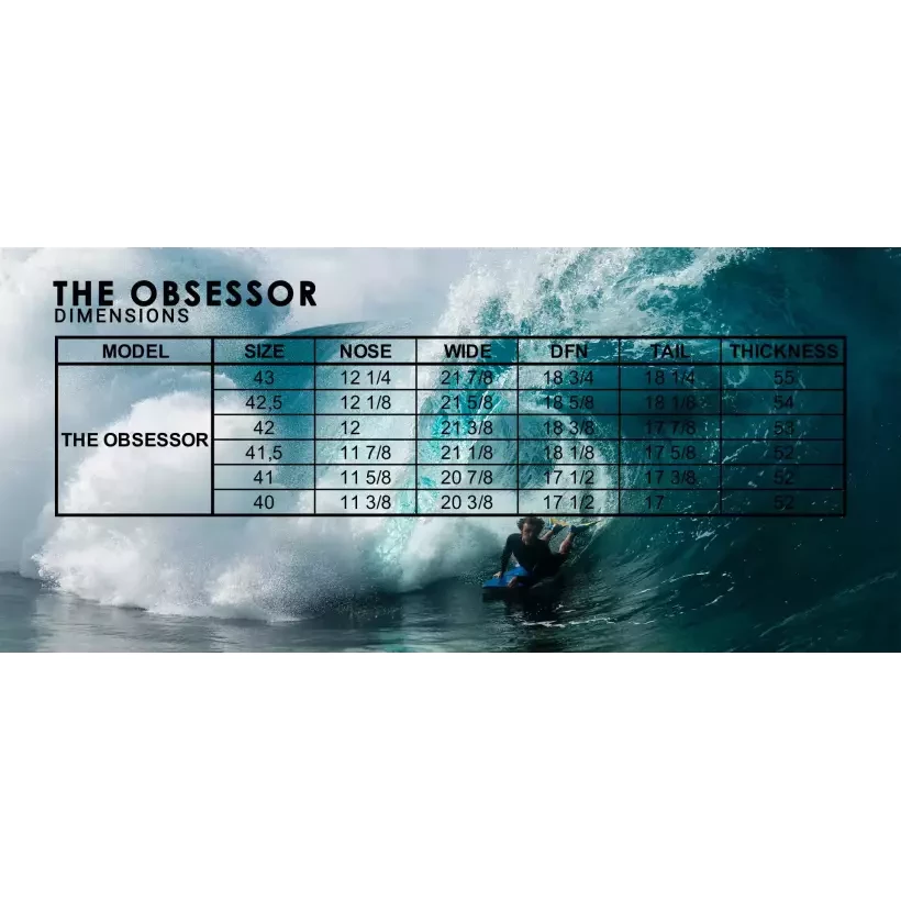 Bodyboard Pride Obsessor PP RRC Black/ Electric Blue