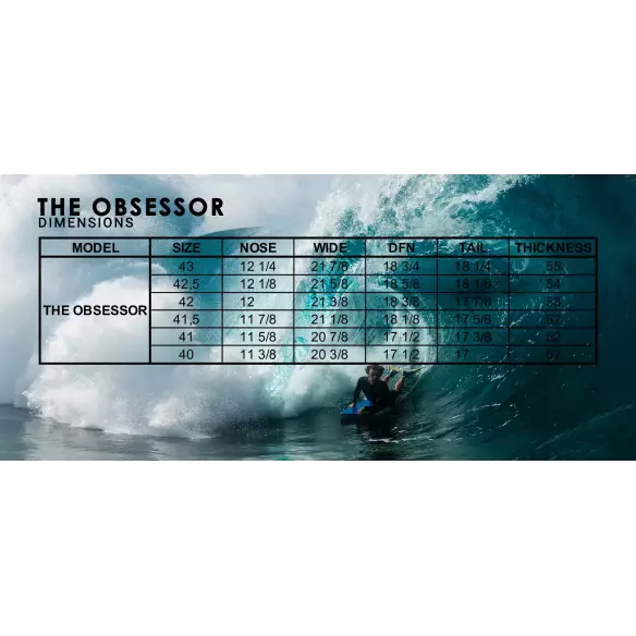 Bodyboard Pride Obsessor PP RRC Dark Blue/ White