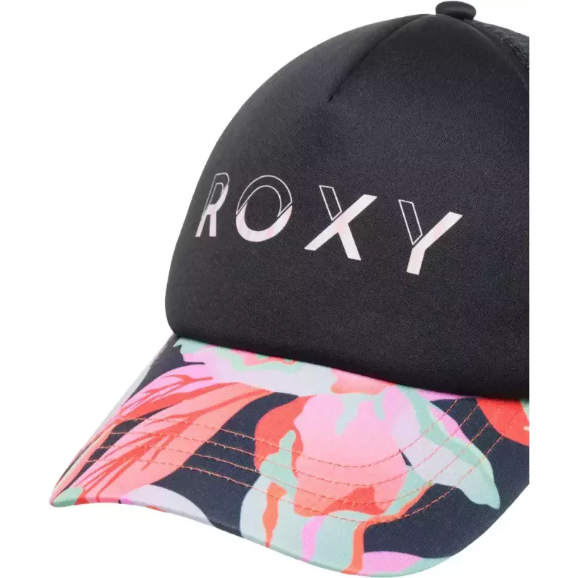 Casquette Roxy Honey Coconut Anthracite The Moves Floral