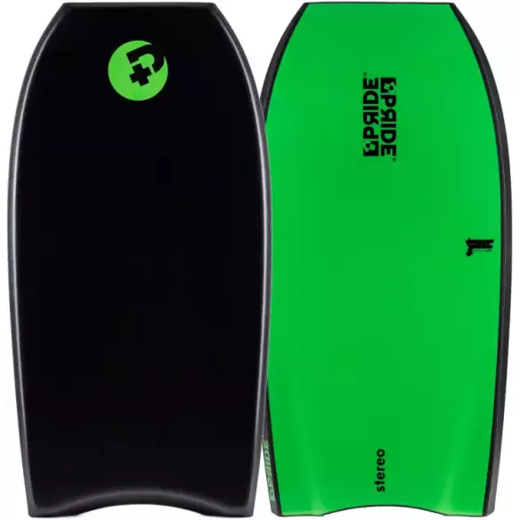 Bodyboard Pride Stereo PE HD Recycled Black/ Green Bodyboard Pride Stereo PE HD Recycled Black/ Green