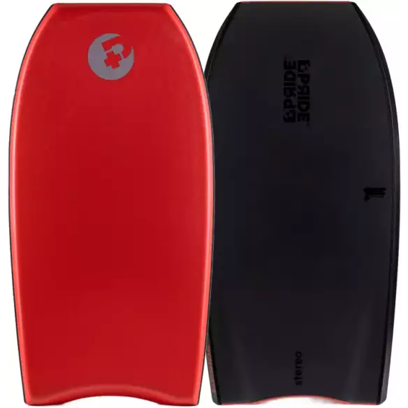 Bodyboard Pride Stereo PE HD Recycled Red/ Metalic Dark Grey