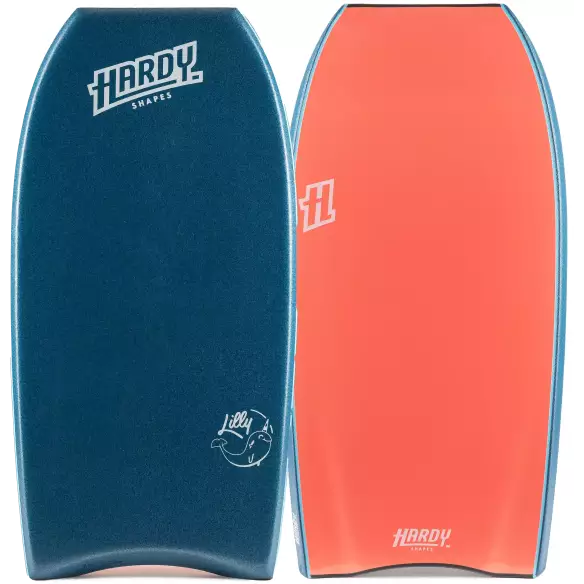 Prancha de bodyboard Hardy Shapes Lilly Charger PE Sea Green/Coral