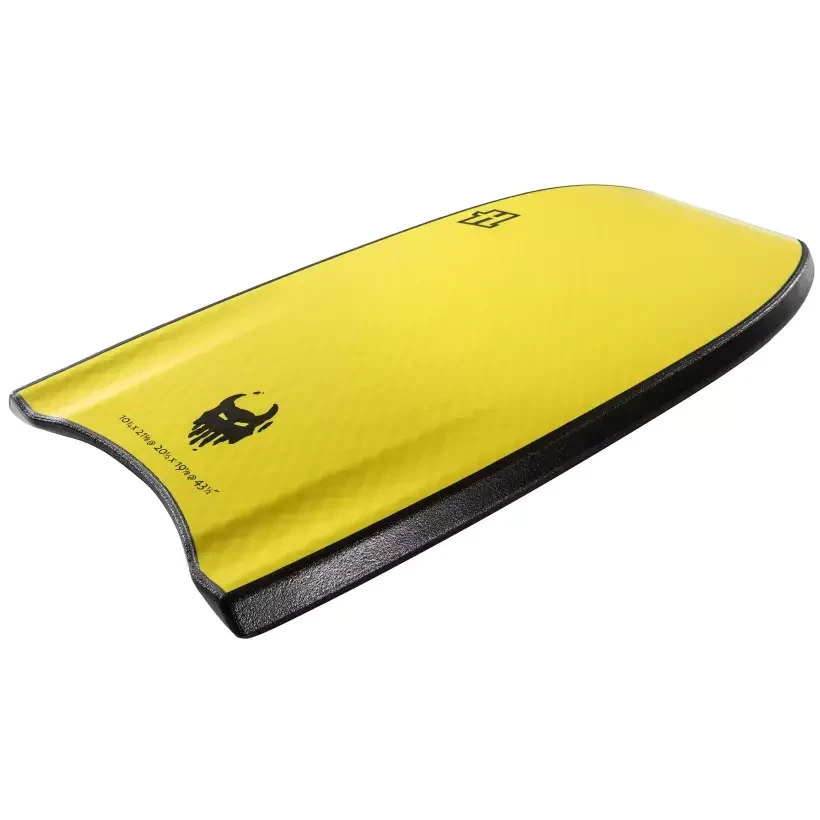 Planche de bodyboard Hardy Shapes V-Punk Black/Yellow