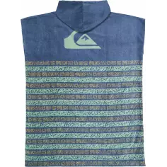 Poncho Quiksilver Hoody Towel Granite Terra Stripe 2