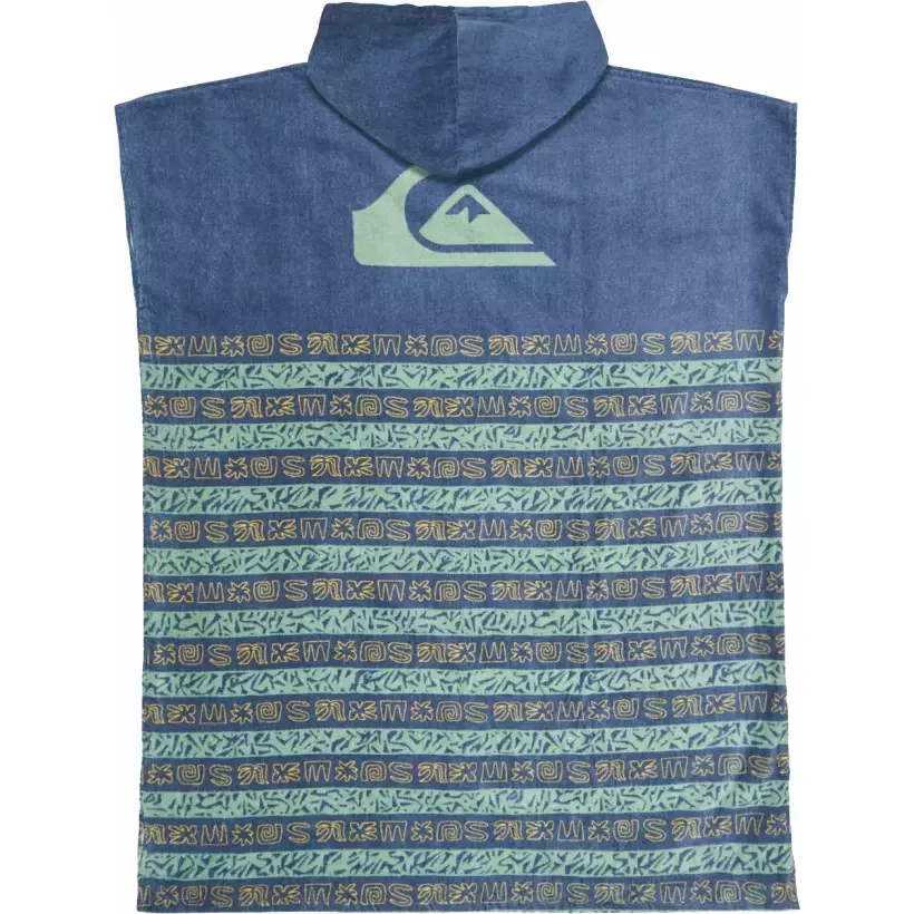 Poncho Roxy Quiksilver Hoody Towel Granite Terra Stripe
