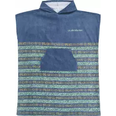 Poncho Roxy Quiksilver Hoody Towel Granite Terra Stripe