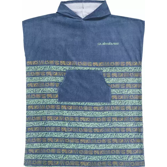 Poncho Roxy Quiksilver Hoody Towel Granite Terra Stripe