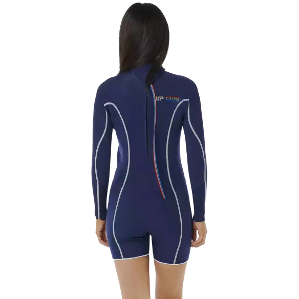 Shorty Rip Curl Dawn Patrol 2mm Womens LS Navy Shorty Rip Curl Dawn Patrol 2mm Womens LS Navy