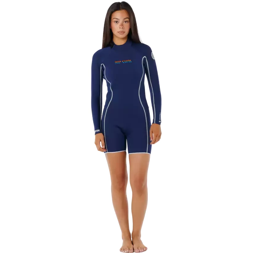 Shorty Rip Curl Dawn Patrol 2mm Womens LS Navy