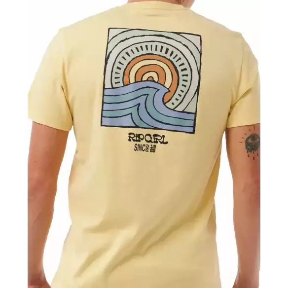Rip Curl T-Shirt Surf Salt Water Culture Hazey Straw