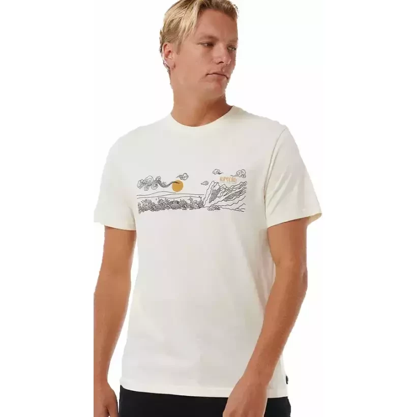 Rip Curl T-Shirt Up The Line Bone