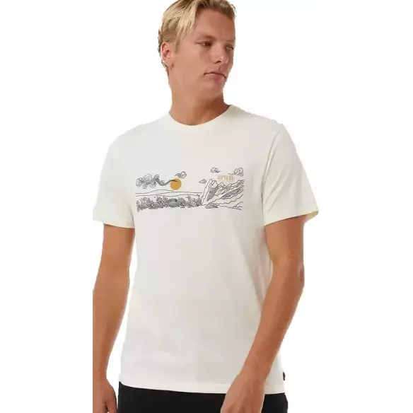T-Shirt Rip Curl Surf Up The Line Bone