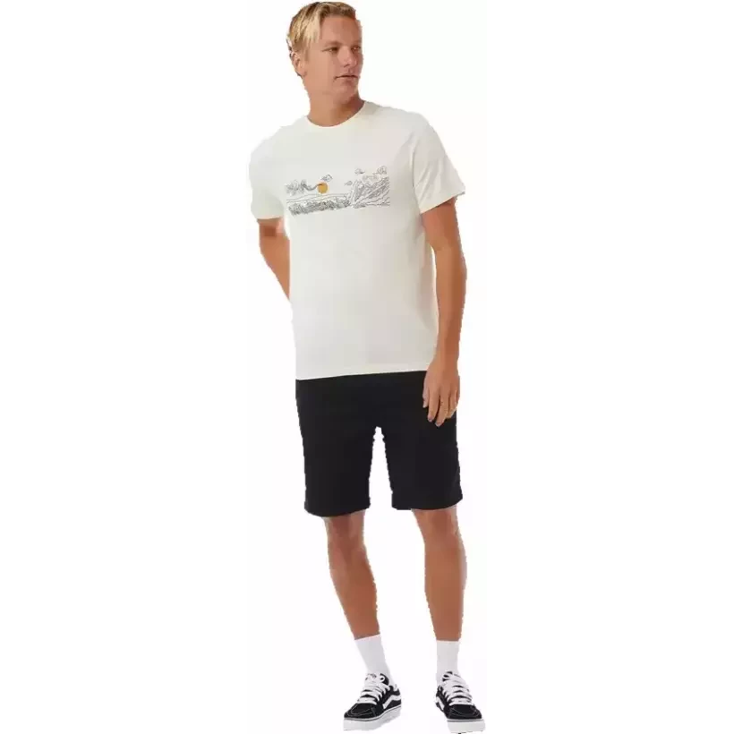 Rip Curl T-Shirt Up The Line Bone