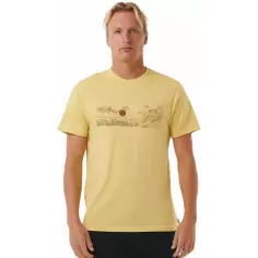 T-Shirt Rip Curl Up The Line Yellow