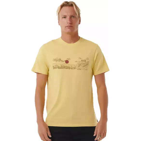 Rip Curl T-Shirt Up The Line Yellow