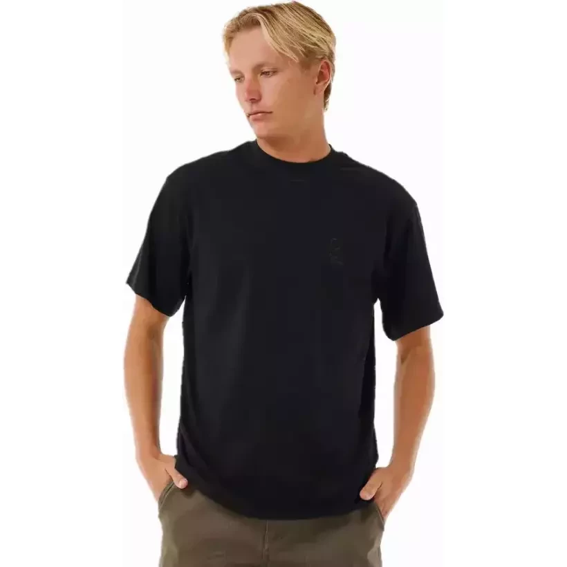 Rip Curl T-Shirt Search Embroidery Black