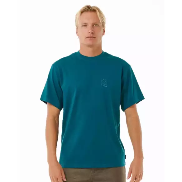 Rip Curl T-Shirt Search Embroidery Green