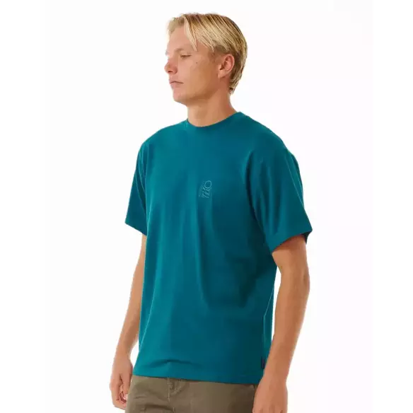 Rip Curl T-Shirt Search Embroidery Green