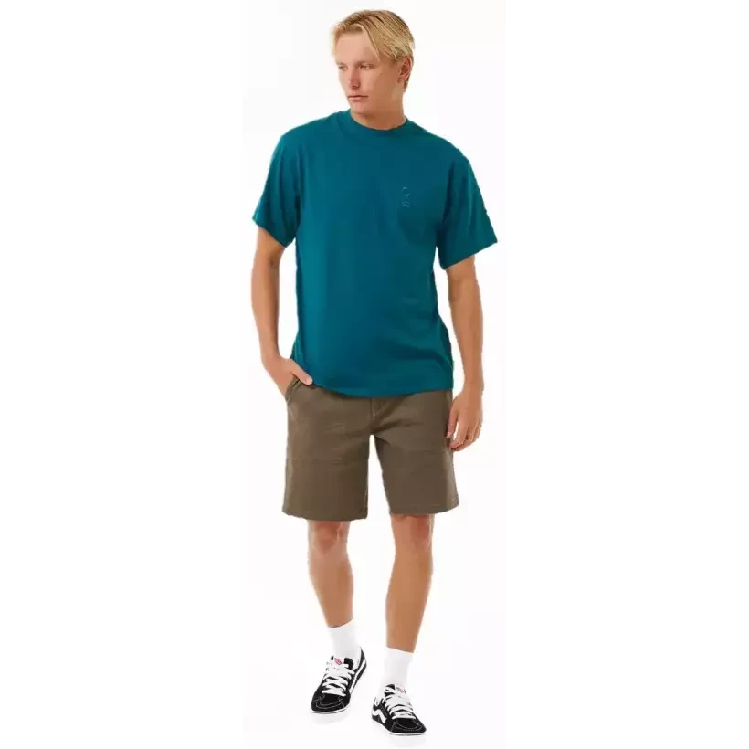 Rip Curl T-Shirt Search Embroidery Green