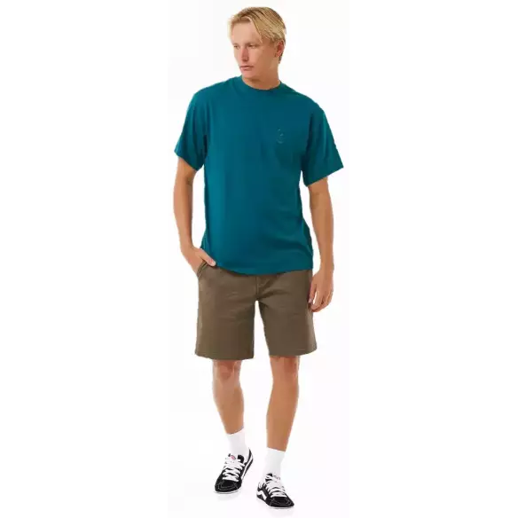 T-Shirt Rip Curl Search Embroidery Green