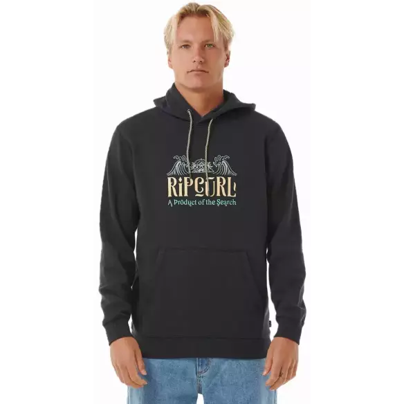 Sweat-shirt Rip Curl Down The Line Washed Black