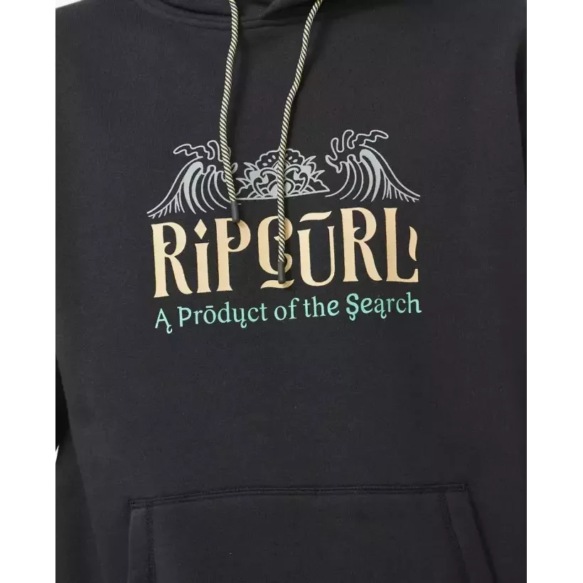 Sweatshirt Rip Curl Down The Line Washed Black