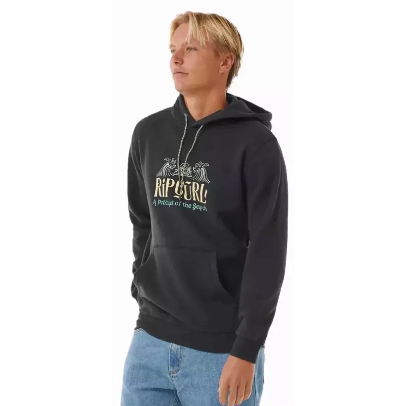 Sudadera Rip Curl Down The Line Washed Black