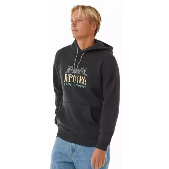 Sudadera Rip Curl Down The Line Washed Black