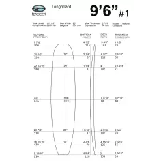 Foam Teccel Longboard